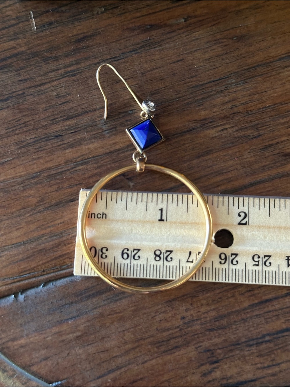 Henri Bendel matching Gold and Blue Earrings & Bracelet - Picture 13 of 15